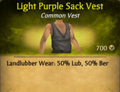 Light Purple Darker Sack Vest