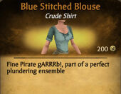 Blue Stitched Blouse