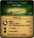 Wilderness Dagger Card