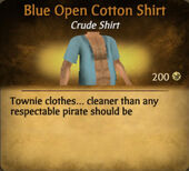 Blue Open Cotton Shirt