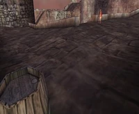 At the top of the main fort.