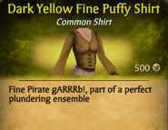 Dark Yellow Fine Puffy Shirt