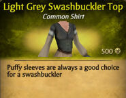 Light Grey Swashbuckler Top