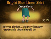 Bright Blue Linen Skirt