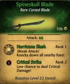 Spineskull Blade