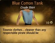 Blue Cotton Tank