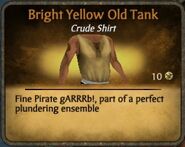 Bright Yellow Old Tank