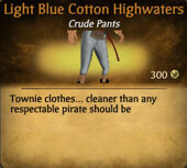 Light Blue Cotton Highwaters