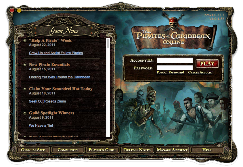 Launcher, Pirates Online Wiki