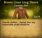 Brown Linen Long Sleeve