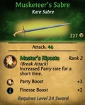 MusketeersSabre