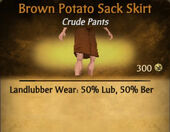 Brown Potato Sack Skirt