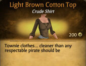 Light Brown Cotton Top