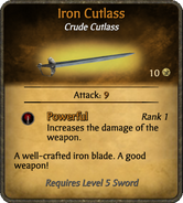 Iron Cutlass Updated