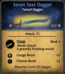 Seven Seas Dagger Famed