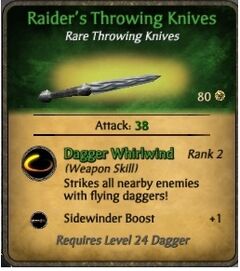 Raider's Throwing Knives