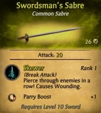 Swordsman's Sabre