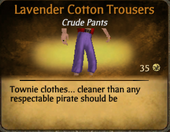 Lavender Cotton Trousers