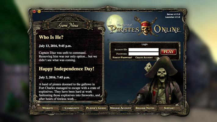 Launcher, Pirates Online Wiki