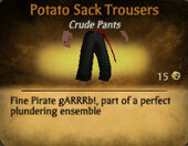 Black Potato Sack Trousers