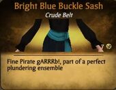 Bright Blue Buckle Sash