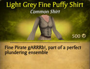 Light Grey Fine Puffy Shirt