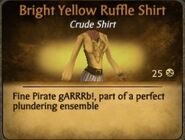 Bright Yellow Ruffle Shirt