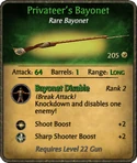 Privateer's Bayonet Rare