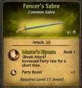 Fencer's Sabre