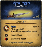 Bayou Dagger