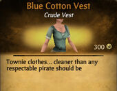 Blue Cotton Vest