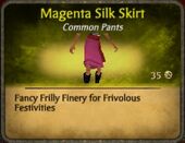 Magentasilkskirt