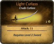 Light Cutlass Card