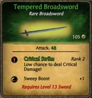 Tempered Broadsword 2010-11-24