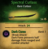 Spectral Cutlass, Pirates Online Wiki