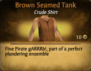 Brown Seamed Tank