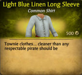 Light Blue Linen Long Sleeve