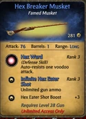 Hex breaker musket