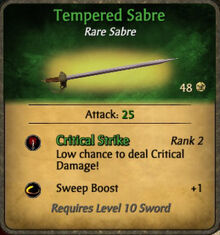 Tempered Sabre 2010-11-23