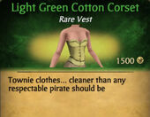 Light Green Cotton Corset