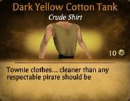 Dark Yellow Cotton Tank