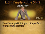 Light Purple Ruffle Shirt