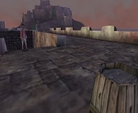 At the top of the main fort.