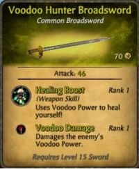 Voodoo Hunter Broadsword