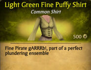 Light Green Fine Puffy Shirt