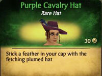 Purple Cavalry Hat