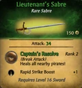 Lieutenant's Sabre clearer