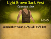Light Brown Sack Vest