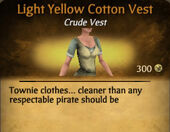 Light Yellow Cotton Vest