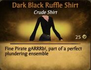 Dark Black Ruffle Shirt